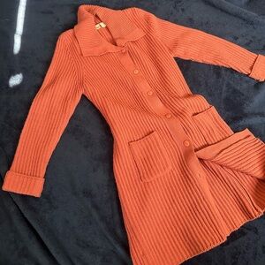 Women’s sweater light cardigan dress